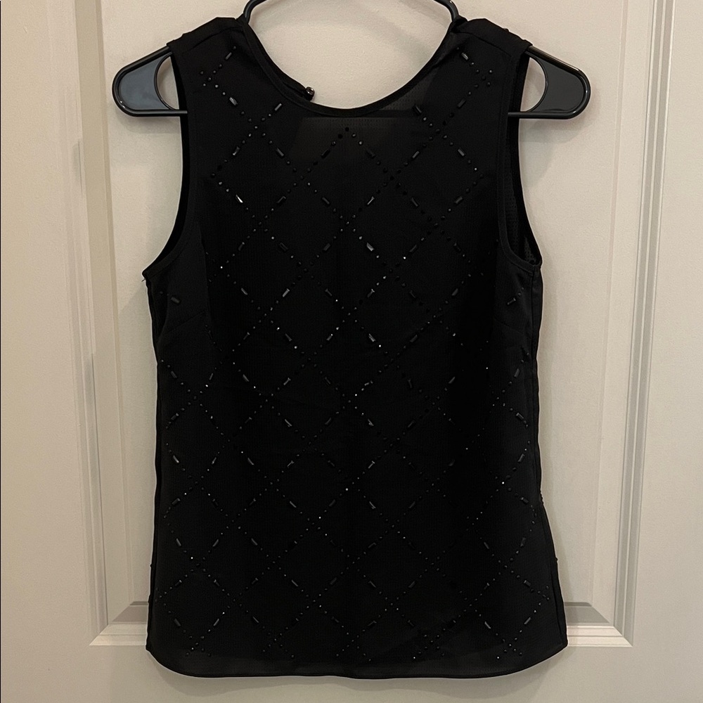 H&M Black Embellished Tank Top